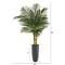 4.8ft. Golden Cane Palm Tree in Tall Gray Planter